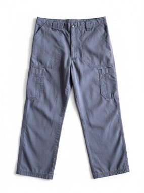 Carhartt Gray Ripstop Cargo Work Pants Utility Straight Leg Medium